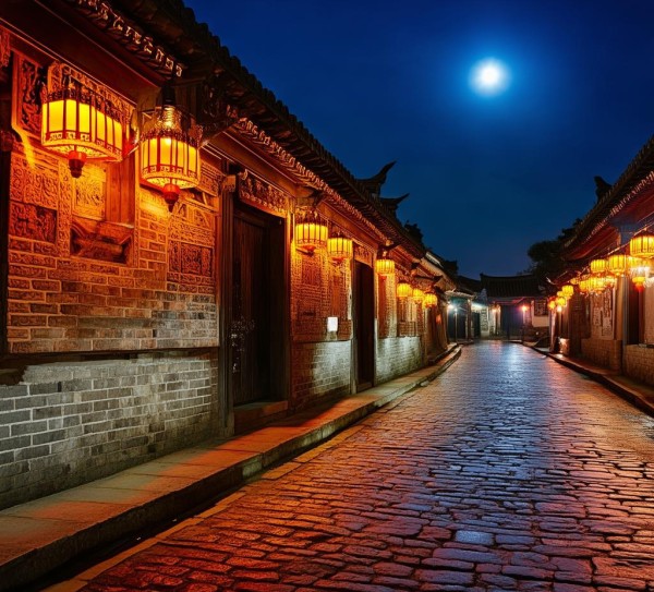 盐亭古城夜色，璀璨光影中的古韵风情,盐亭古城夜色，璀璨光影中的古韵风情,历史,美食,烧烤,第1张