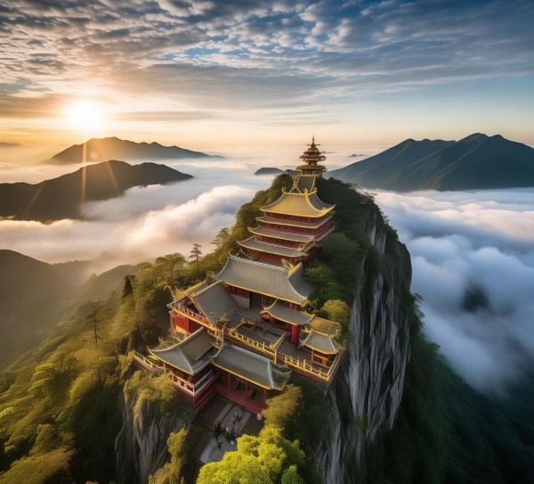 五祖寺山顶奇观，揭秘绝美山巅神秘景点,五祖寺山顶奇观，揭秘绝美山巅神秘景点,历史,景点,神秘,第1张