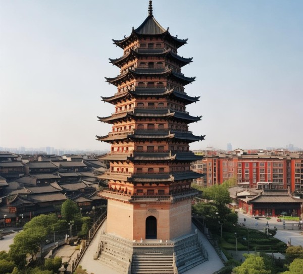开封铁塔景区，历史与现代交融的五大必游之地,开封铁塔景区，历史与现代交融的五大必游之地,历史,景点,风情,第1张
