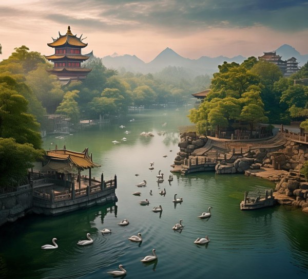 雁栖湖，自然与人文交汇的美丽画卷,雁栖湖，自然与人文交汇的美丽画卷,景点,美食,风光,第1张