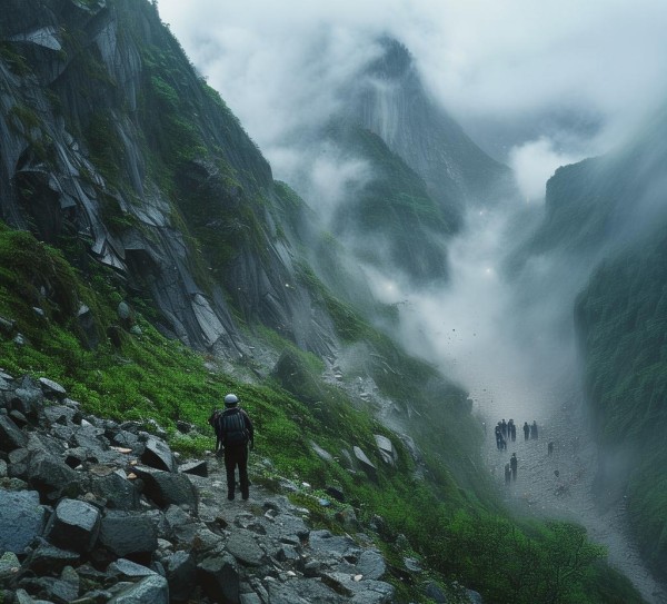 山体滑坡奇观，探寻隐藏秘境与探险胜地之谜,山体滑坡奇观，探寻隐藏秘境与探险胜地之谜,风光,自然,秘境,第1张