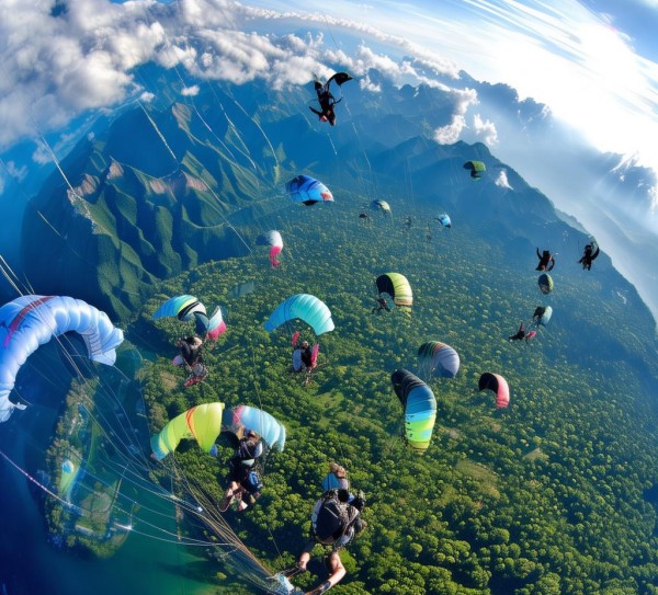 空中奇观揭秘，降落伞体验的独特景点探索之旅,空中奇观揭秘，降落伞体验的独特景点探索之旅,历史,景点,风光,第1张