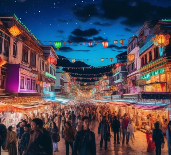 林芝璀璨夜生活，探寻林芝夜晚必游之地,林芝璀璨夜生活，探寻林芝夜晚必游之地,风情,美食,风光,第1张
