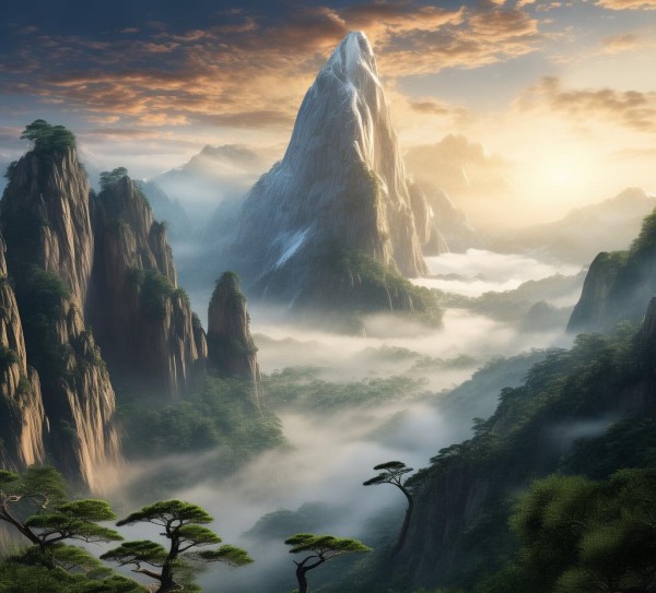 神秘峰，四大名山之一的自然奇观之旅,神秘峰，四大名山之一的自然奇观之旅,景点,风光,神秘,第1张