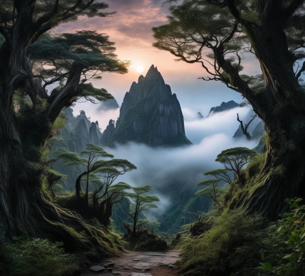 摩围山秘境探幽，揭秘神秘山峰的绝美风光,摩围山秘境探幽，揭秘神秘山峰的绝美风光,历史,景点,风光,第1张