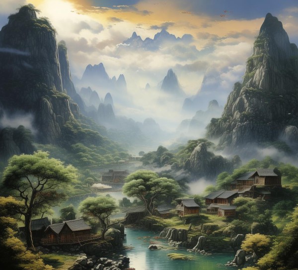 山水秘境，牌画村——隐匿山间的绝美风光揭秘,山水秘境，牌画村——隐匿山间的绝美风光揭秘,历史,景点,风情,第1张