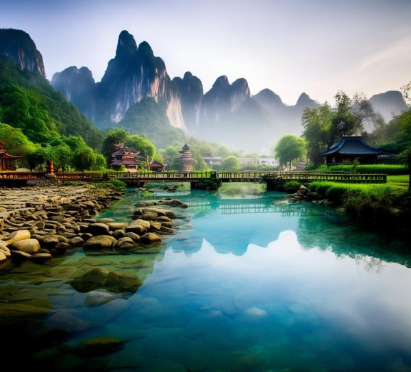 福田水韵秘境，水景如画旅游胜地大揭秘,福田水韵秘境，水景如画旅游胜地大揭秘,景点,风光,自然,第1张