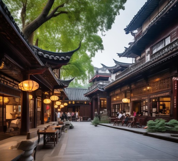 信茶廉广场，信历史文化与现代休闲的交融之旅,信茶廉广场，信历史文化与现代休闲的交融之旅,历史,美食,风光,第1张