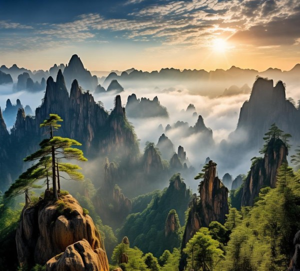 华山绝景探秘，揭秘华山独特景观与自然之魅,华山绝景探秘，揭秘华山独特景观与自然之魅,历史,景点,自然,第1张