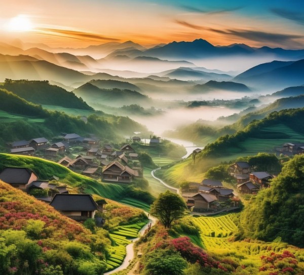 乡村秘境之旅，揭秘国内十大热门乡村游胜地,乡村秘境之旅，揭秘国内十大热门乡村游胜地,历史,景点,风情,第1张