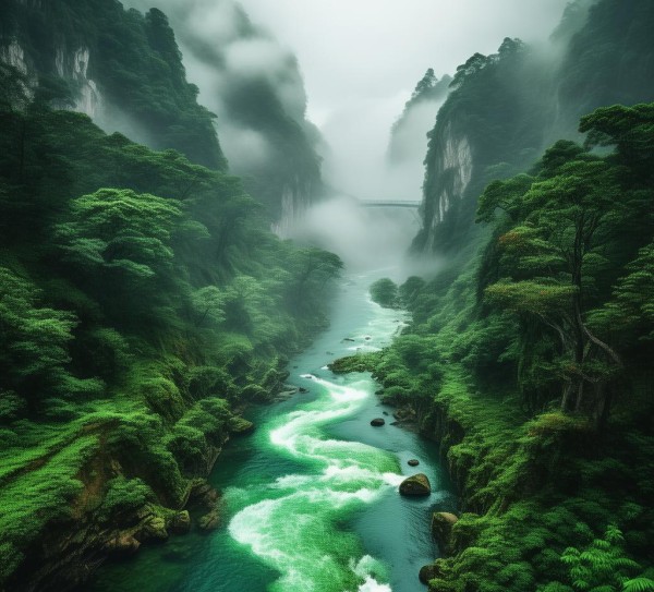 绿色河流秘境之旅，揭秘中国自然奇观绿河,绿色河流秘境之旅，揭秘中国自然奇观绿河,历史,景点,风光,第1张