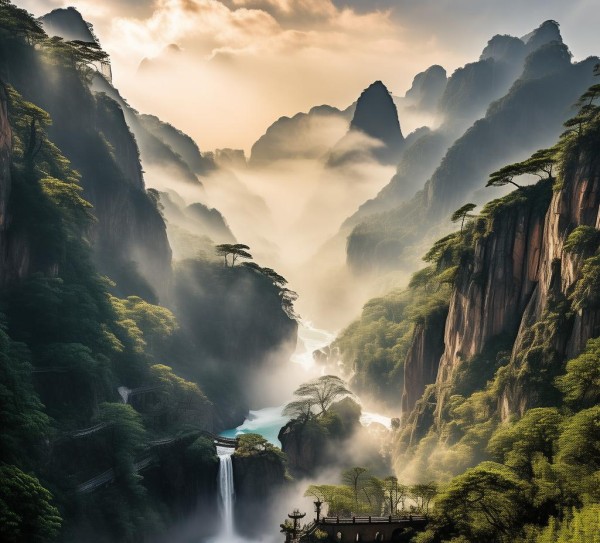 秦岭秘境，蓝田至商洛的自然奇观与人文遗迹之旅,秦岭秘境，蓝田至商洛的自然奇观与人文遗迹之旅,历史,景点,风光,第1张