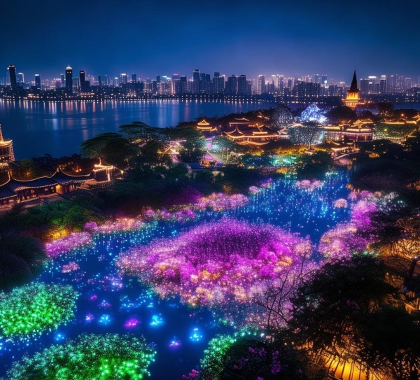 杭州夜色璀璨，揭秘云端美景秘境,杭州夜色璀璨，揭秘云端美景秘境,景点,美食,风光,第1张