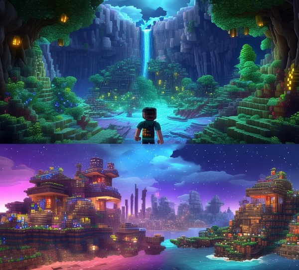 Minecraft奇境之旅，揭秘十大必游梦幻之地,Minecraft奇境之旅，揭秘十大必游梦幻之地,自然,神秘,体验,第1张