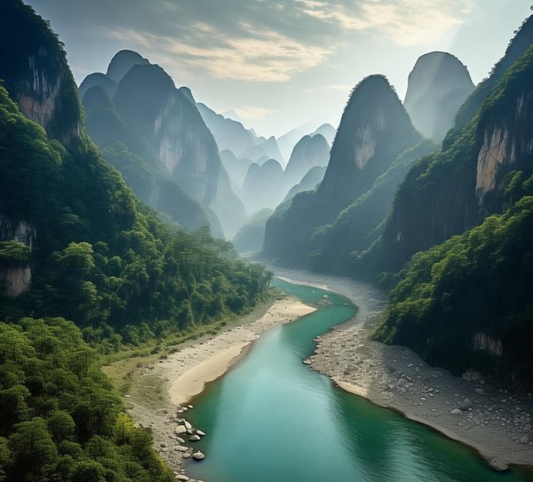 探寻贵州乌江，神秘山水与壮美风光之旅,探寻贵州乌江，神秘山水与壮美风光之旅,历史,景点,风光,第1张