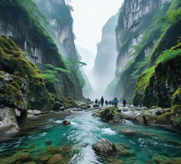 福建峡谷秘境，山水画卷中的探险之旅,福建峡谷秘境，山水画卷中的探险之旅,历史,景点,风光,第1张
