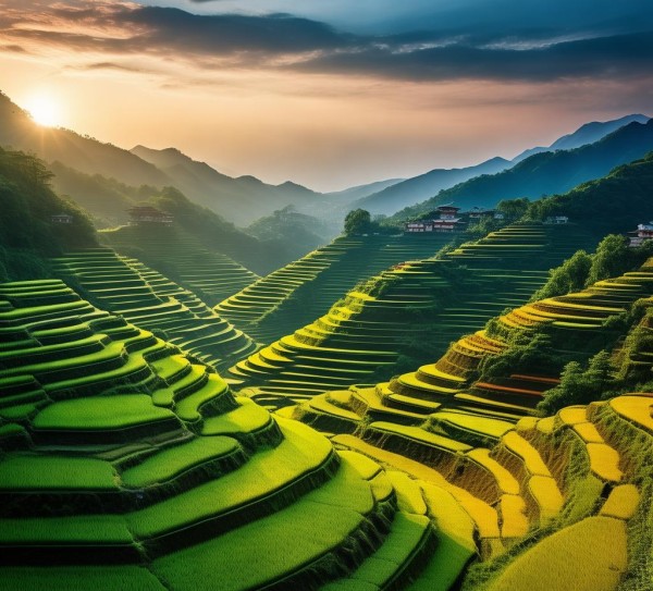 温州梯田风光，绝美景色，流连忘返的秘境之旅,温州梯田风光，绝美景色，流连忘返的秘境之旅,历史,美食,风光,第1张