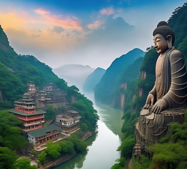 乐山风光，人文与自然魅力一网打尽,乐山风光，人文与自然魅力一网打尽,历史,景点,美食,第1张