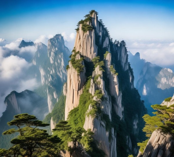 华山，揭秘五岳之尊的绝美奇观,华山，揭秘五岳之尊的绝美奇观,历史,景点,风光,第1张