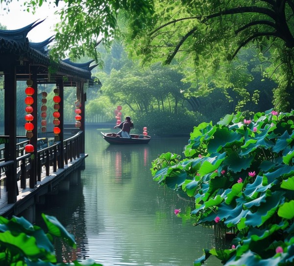 江南夏日曲池荷韵，水乡文化映碧波仙境,江南夏日曲池荷韵，水乡文化映碧波仙境,历史,景点,美食,第1张