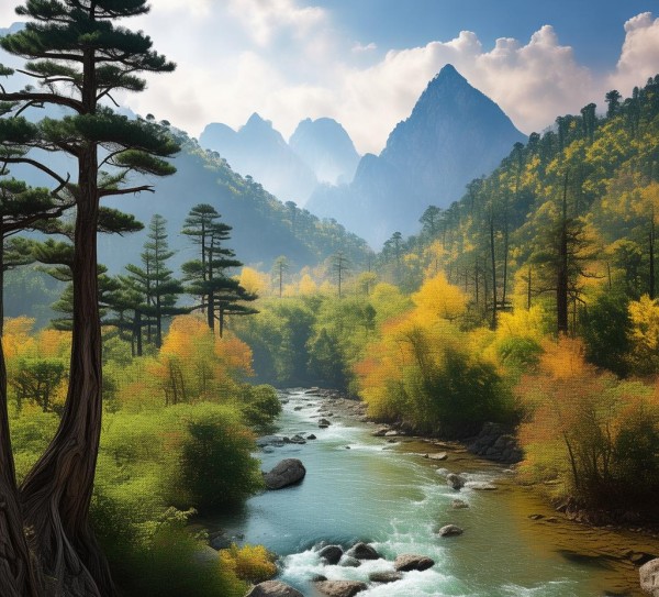 中原山水画廊，河南重渡沟的自然风光之旅,中原山水画廊，河南重渡沟的自然风光之旅,景点,风光,自然,第1张
