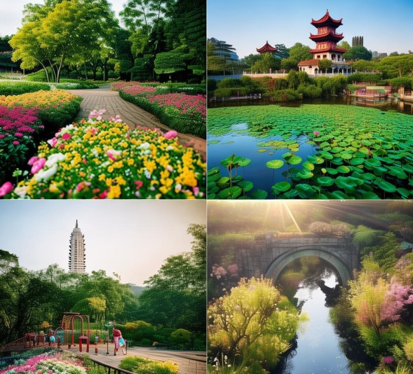 九亭公园，绿意盎然，五大特色景点漫步之旅,九亭公园，绿意盎然，五大特色景点漫步之旅,景点,自然,第1张