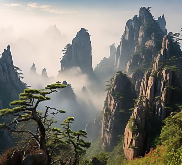 黄山奇境之旅，自然与公园美景的绝美融合,黄山奇境之旅，自然与公园美景的绝美融合,历史,景点,自然,第1张