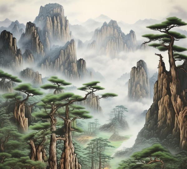 黄山仙境，山水画中的天然画廊揭秘,黄山仙境，山水画中的天然画廊揭秘,景点,自然,体验,第1张