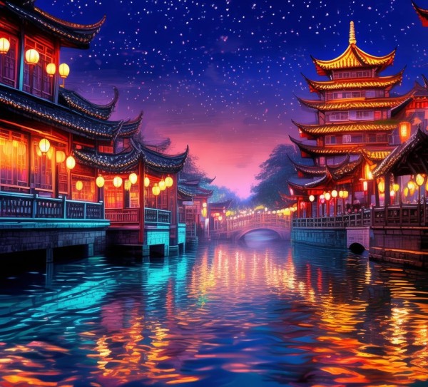 扬州夜色璀璨指南，夜幕下的扬州美景探寻之旅,扬州夜色璀璨指南，夜幕下的扬州美景探寻之旅,历史,风情,美食,第1张