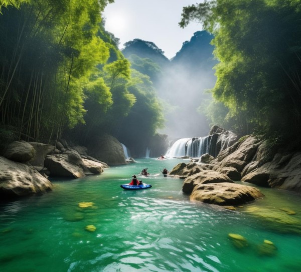 广西金秀漂流，探寻隐秘水上乐园的秘密,广西金秀漂流，探寻隐秘水上乐园的秘密,美食,风光,自然,第1张