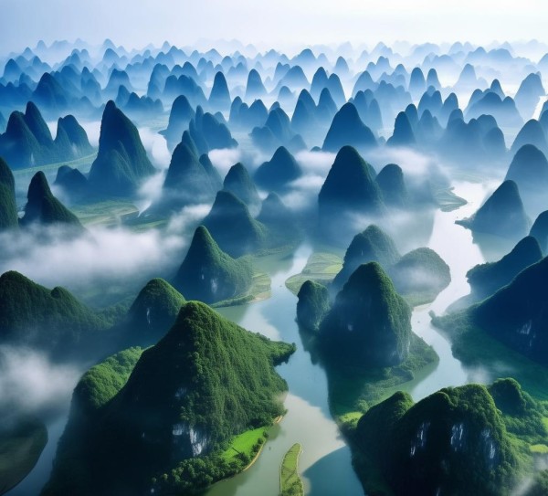 航拍桂林，山水甲天下之美，探寻漓江之韵,航拍桂林，山水甲天下之美，探寻漓江之韵,景点,风情,风光,第1张